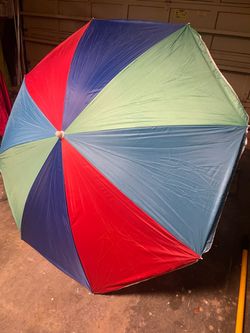 NEW 6 Feet Large Multicolor Beach Umbrella