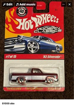 Hot wheels 83 Silverado