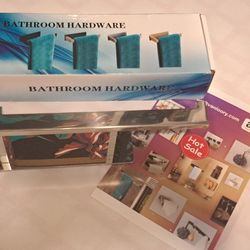 Bathroom Hardware Washcloth Or Towel Bar Holder Silver New