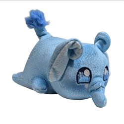 Aphmau MeeMeows Elephant Cat Plush Safari Stuffed Animal Blue Wild Zoo Toy 6"