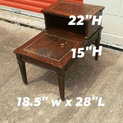 Wood End Table.