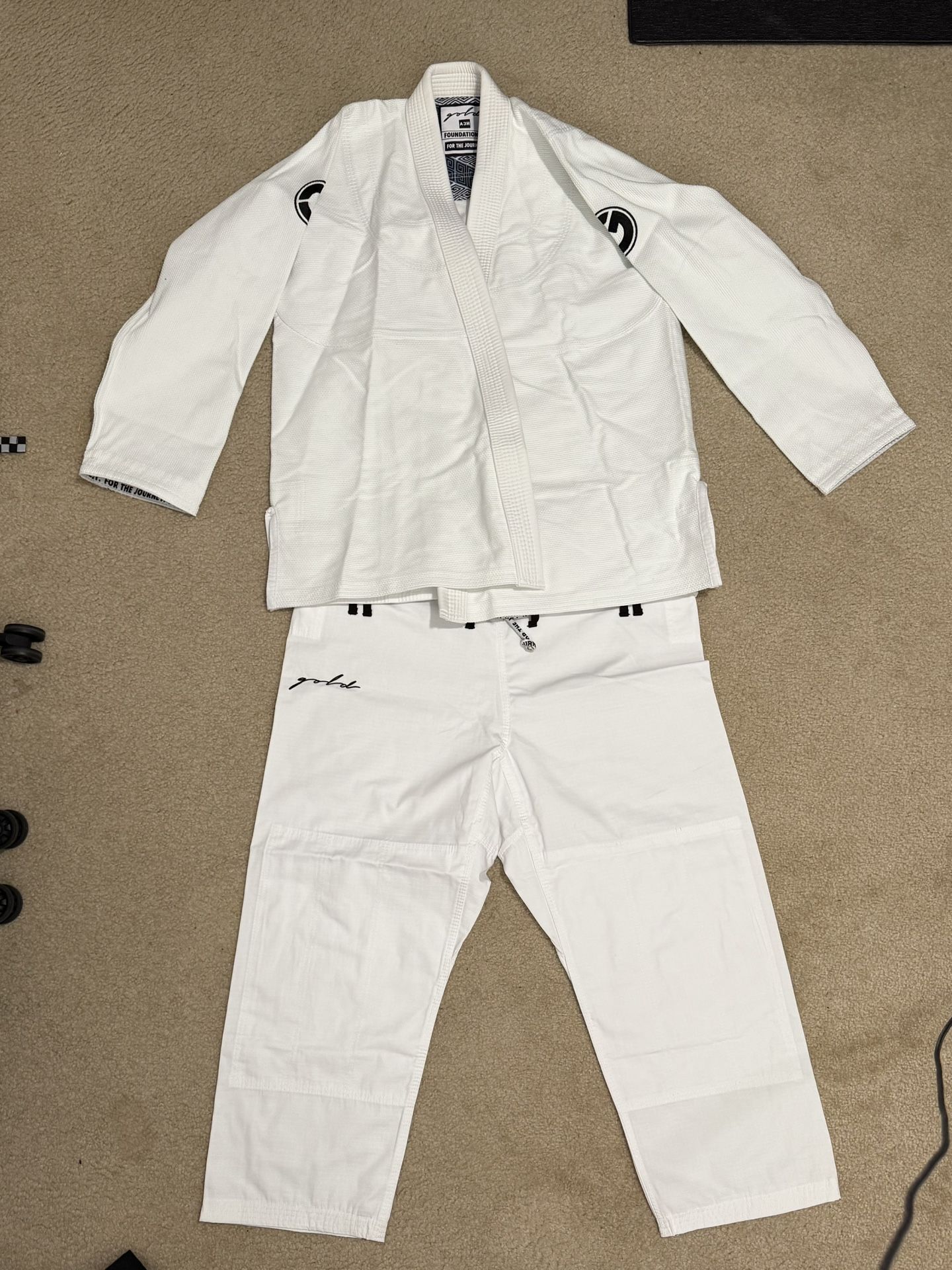 Gold BJJ GI A3 And A3H Hardly Used
