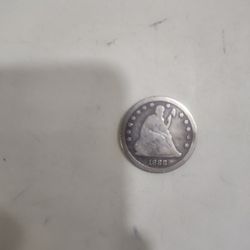 1888 Seated Liberty Quarter Average Good 