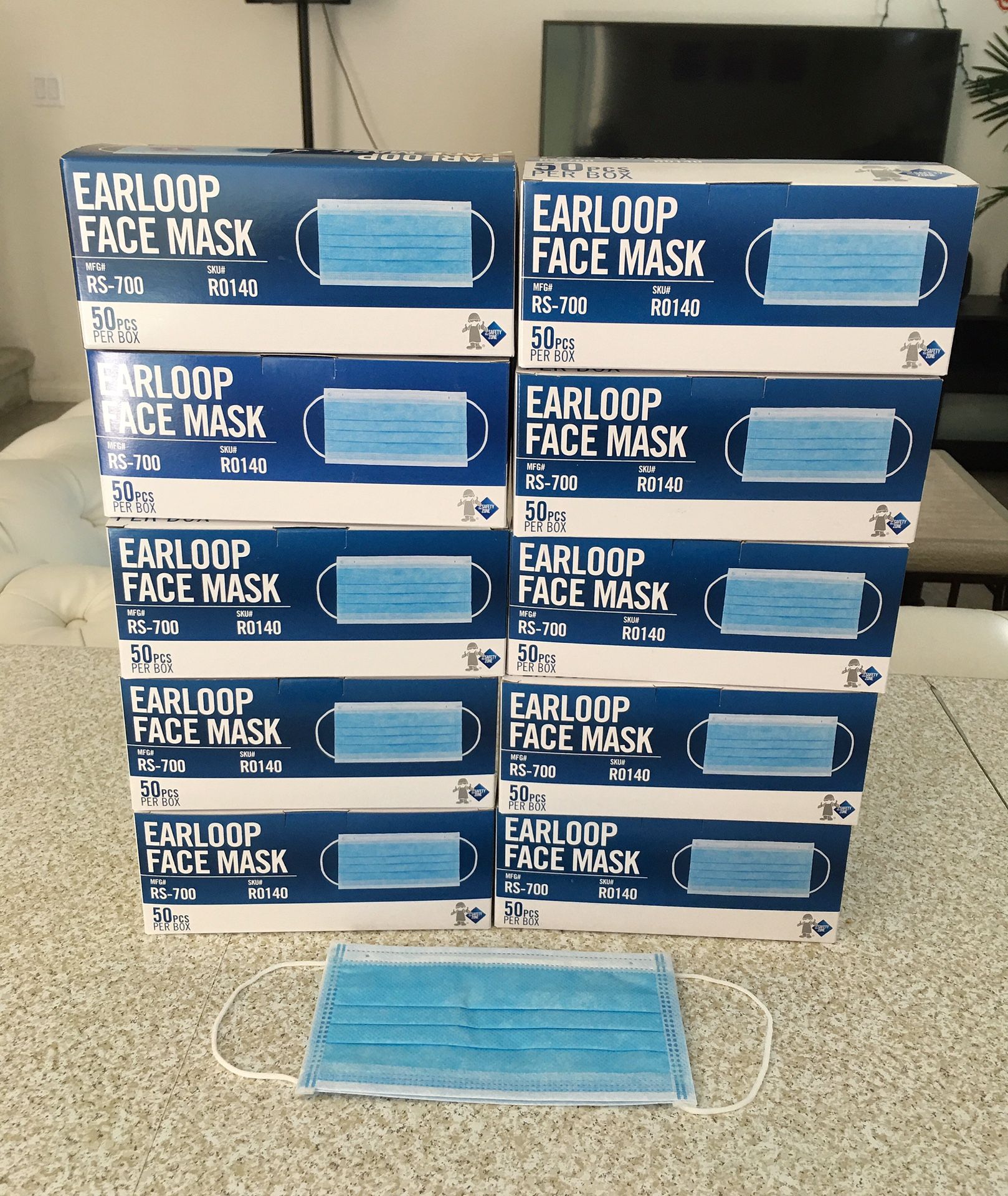10 boxes 500 face masks Surgical Medical Dental quality