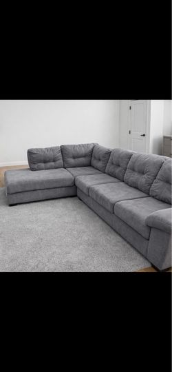 Grey sectional