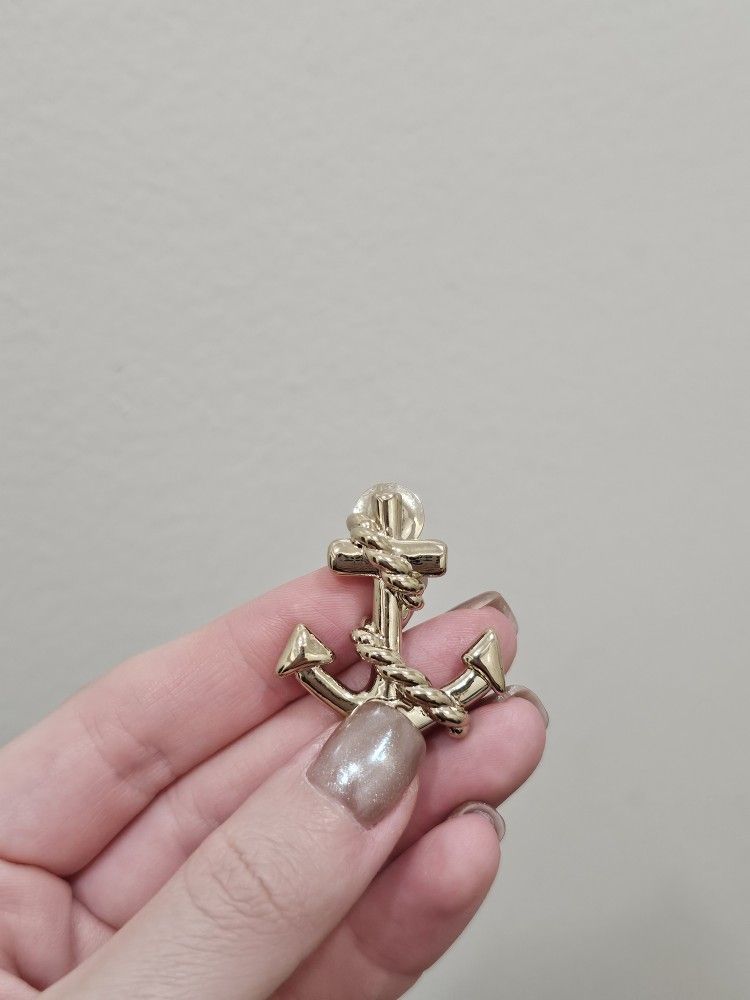 Vintage Anchor Brooch 