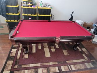 8ft 3pc slate pooltable cherrywood