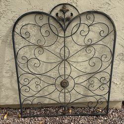 Large Metal Arch Wall Decor / Wrought Iron Wall Art