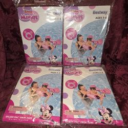 4 Disney Junior Minnie Mouse Floaties Swim Tubes Age 3-6 Splash Pal
