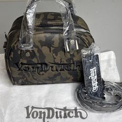 Von Dutch Chopper Crossbody Bowling Camouflage Handbag