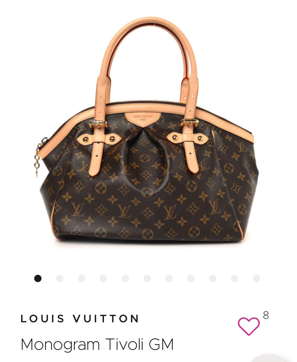 Y2K Era! Louis Vuitton Tivoli GM Hand Bag