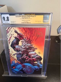 GRADED INVINCIBLE UNIVERSE BATTLE BEAST 9.8 GRADED AUTOGRAPHED