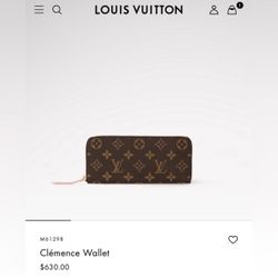 louis vuitton clemence Wallet