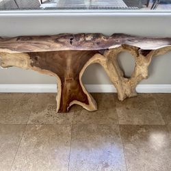 TREE ROOT CONSOLE TABLE 70x 12x 29 Live Edge 