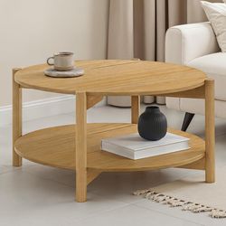 Hyde Natural Round Coffee Table
