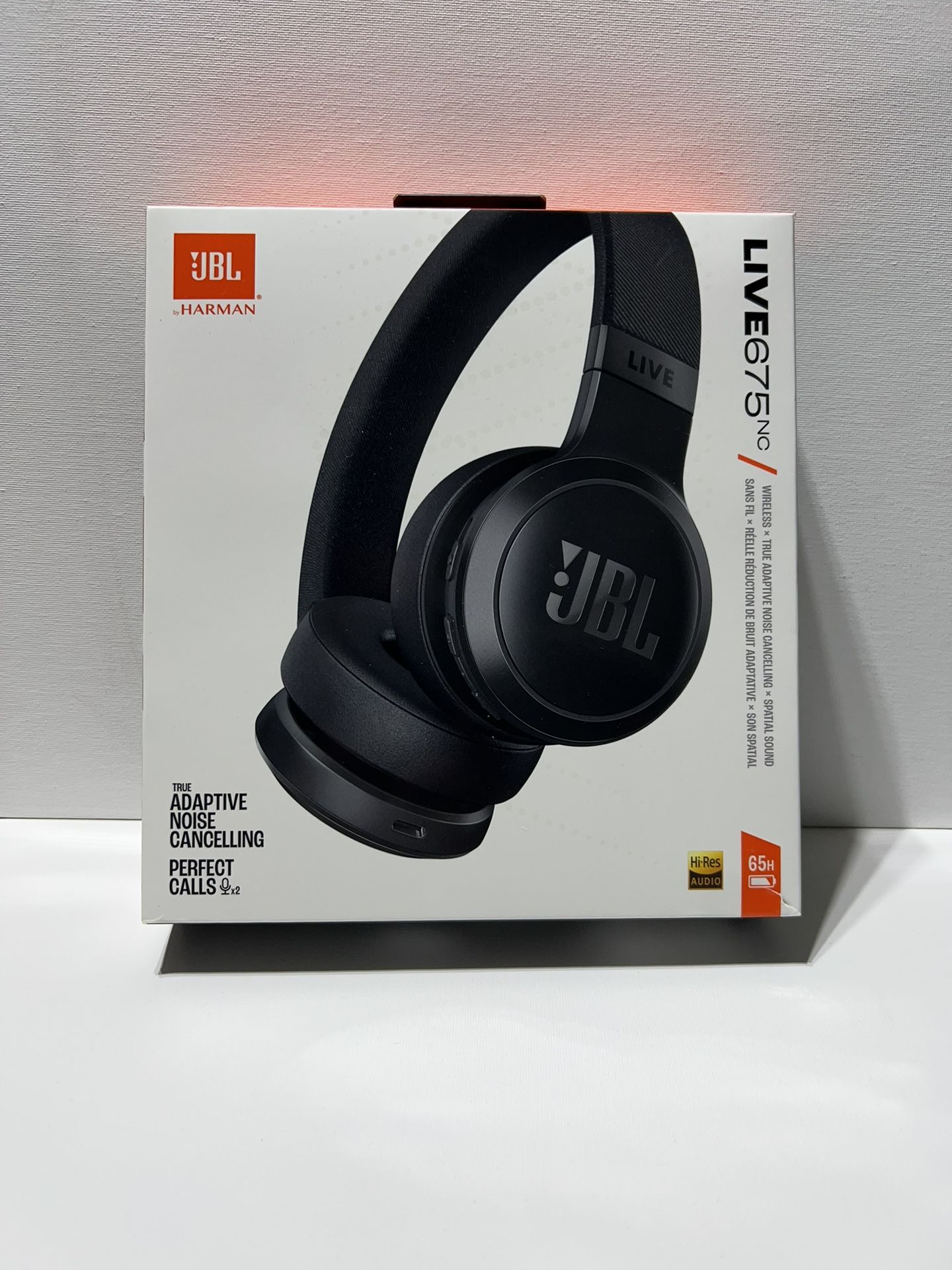 JBL Live 675NC Wireless True Adaptive Noise-cancelling On-Ear Headphones