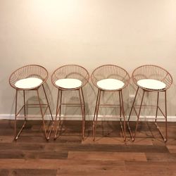 Rose Gold Bar Stools