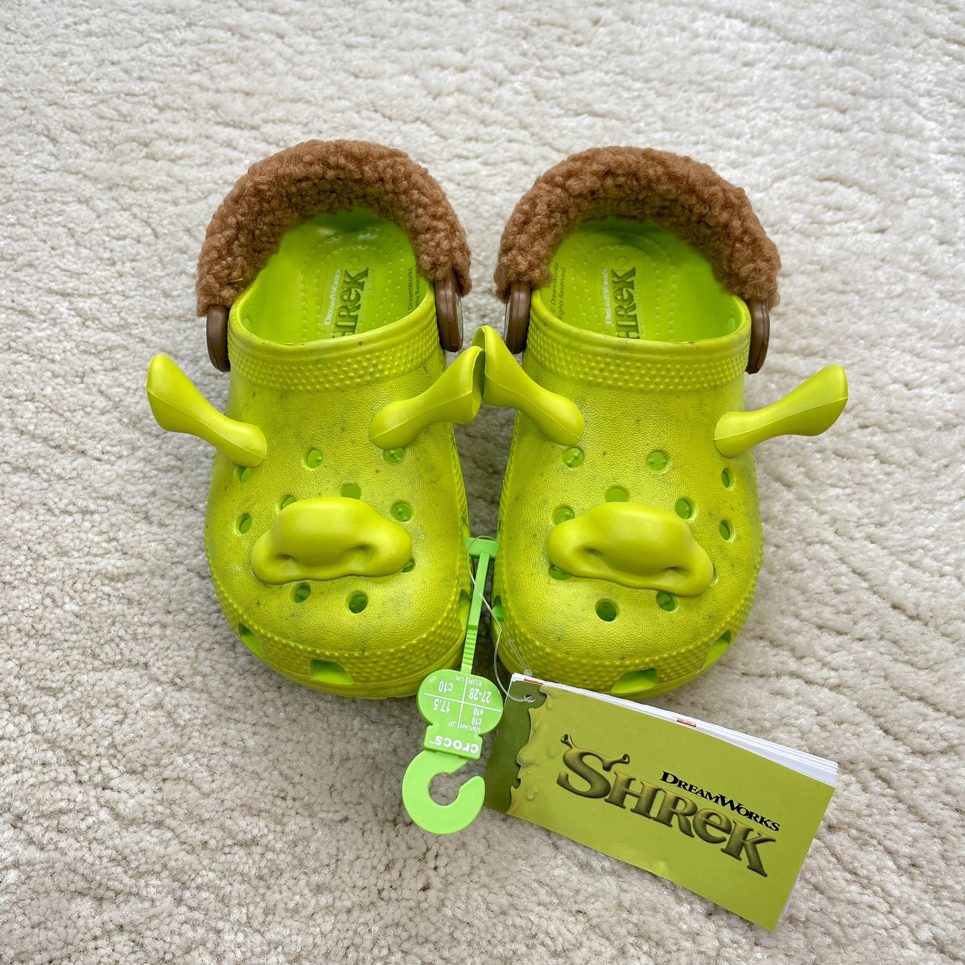 [US C10] CROCS X SHREK TODDLER CLASSIC CLOGS