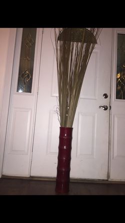 Decorative red vase