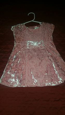 Pink suede dress 18 months