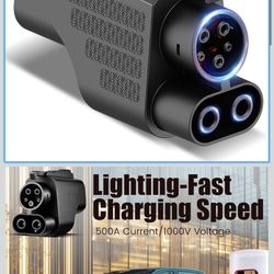 NACS to CCS1 Charger Adapter Compatible with Tesla Superchargers, UL2252 Certification Electric Vehicle Adapter with Interlock (500A/1,000V), Fast Cha