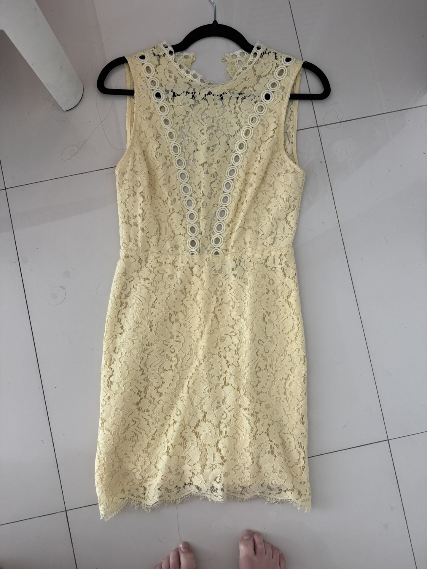 Yellow Lace Dress