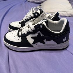 Black And White Bape Star Shoes 