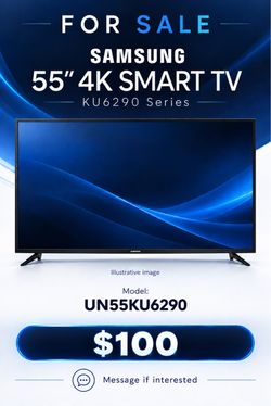 Samsung 55" 4K Smart TV UN55KU6290