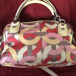 Coach bag with matching wallet