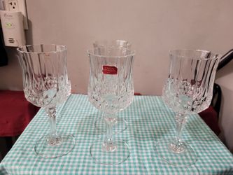 Cristal d'Arques Paris Crystal Wine Glasses Set of 4