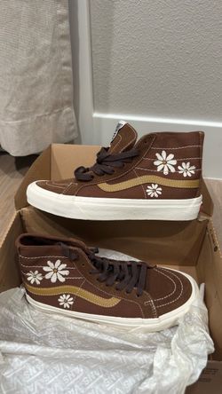 Vans Sk8-Hi 38 Decon VR3 Sf Painted Floral Brown Sneakers US Women Size 8.5 / US Men Size 7