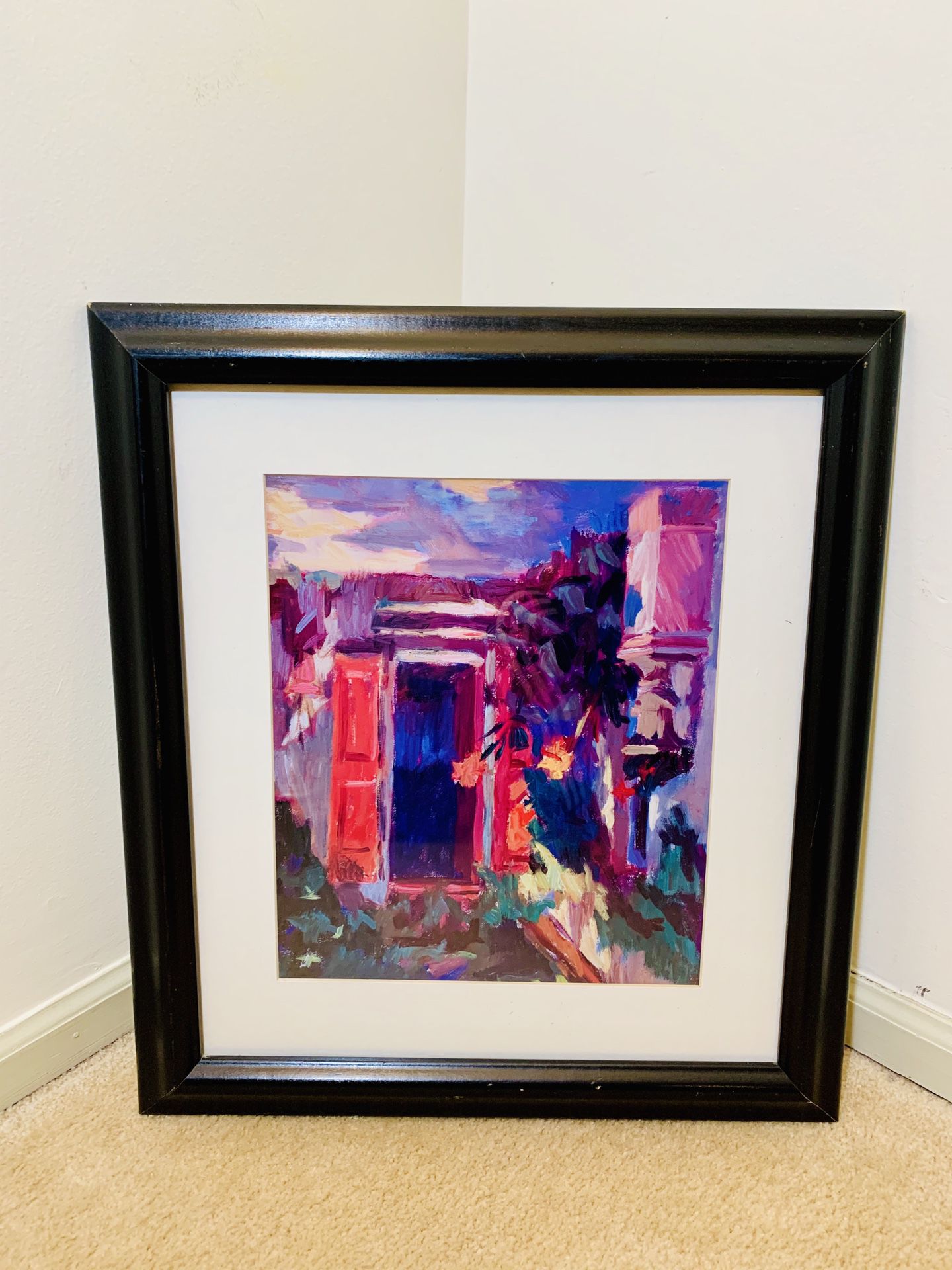Framed Abstract Painting/Print