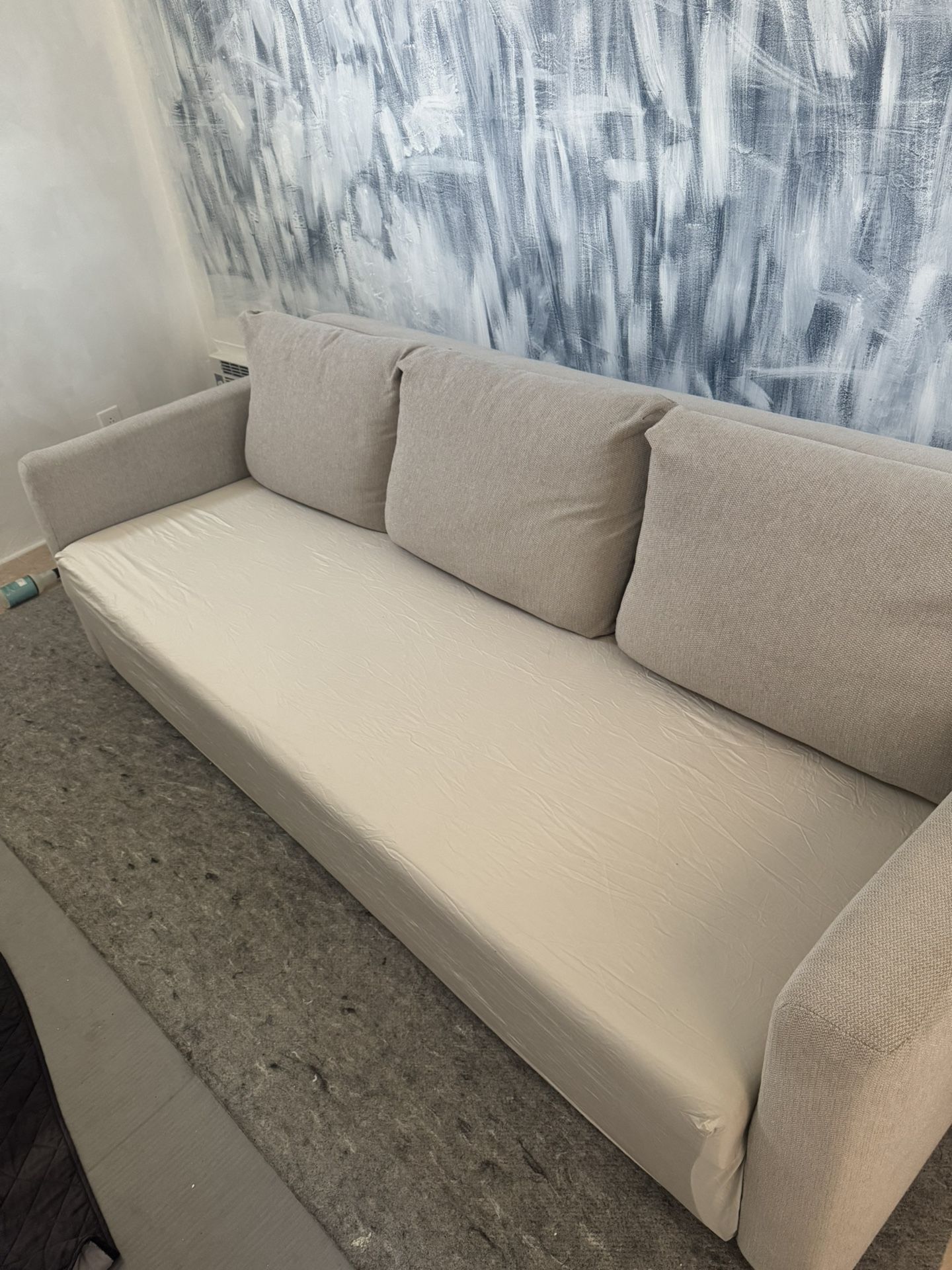 FRIHETEN Sleeper Sofa Beige
