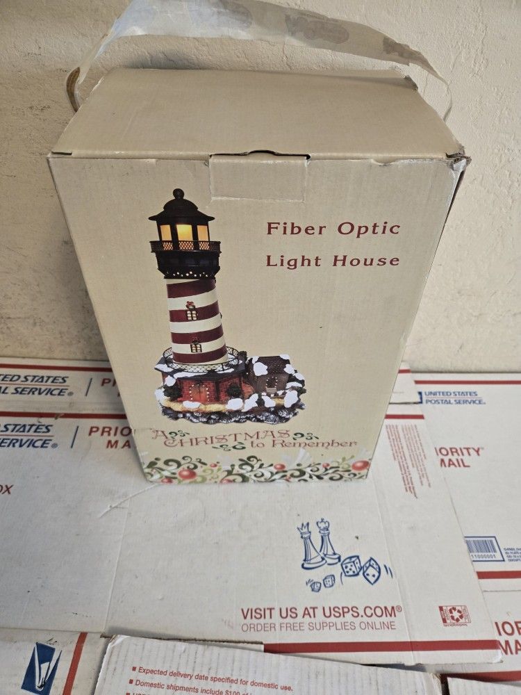 Cracker Barrel Lighthouse Ceramic Model A Christmas To Remember