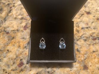 Blue Topaz Levian Ear Ring