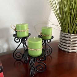 Candle Bases With Candle Set
