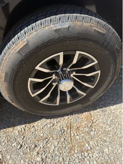 6 LUG Trailer rim and tires x3