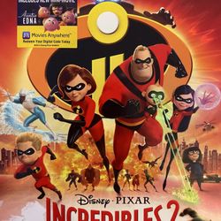 Disney’s INCREDIBLES 2 (Blu-Ray + DVD + Digital-2018)