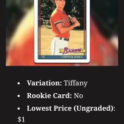 Chipper Jones #1 Rated Rookie Card #333 