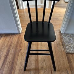 Black Wood Bar/Counter Stool 