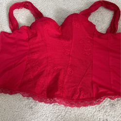 Spirit Halloween Red Corset 