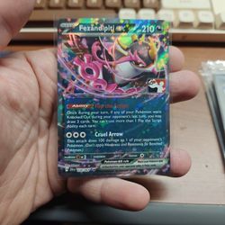 Fezandipiti Ex w/ Play Pokemon Stamp