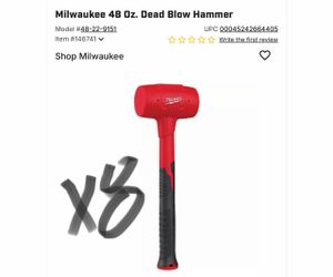 Milwaukee 48 Oz. Dead Blow Hammer