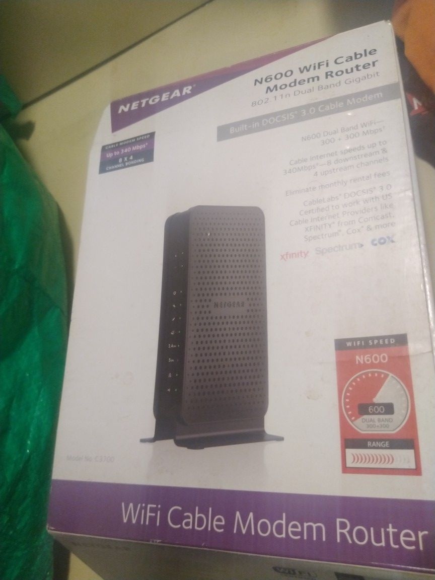 2 Wi-Fi New Cable Modem Routers