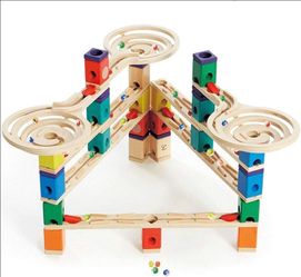 Hape Quadrilla Vertigo Wooden Marble Run / Construction Set / STEM Toy