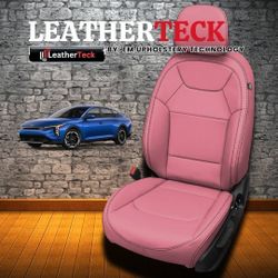 KIA K4 LXS/EX Pink Wrap Black Contrast 2025-2026 Katzkin Leather Seat Deluxe Kit - $1,895