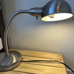(moving Sale) Silver Gooseneck Desk Lamp - Must Pick Up By Weekend!