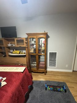 Glass Wooden Cabinet