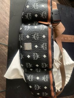 Authentic MCM Visetos Crossbody Bag – Luxury Designer Shoulder Bag – Rare Find