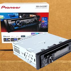 🚨 No Credit Needed 🚨 Pioneer DEH-S4220BT CD Receiver Bluetooth USB Auxiliary Am Fm Single Din Stereo 🚨 Payment Options Available 🚨 